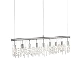P.Neuhaus 15019-17 Pendelleuchte 109 x 150 cm / 9 x 40 W / E14 / chrom