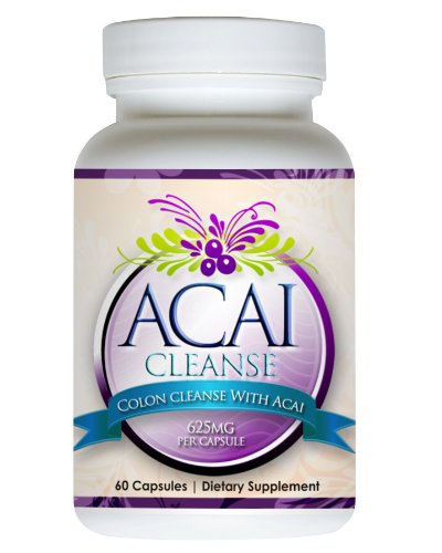 ACAI Cleanse - 60 CAPSULES. Colon Cleanse, 4 