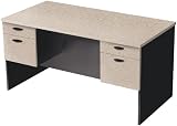 Bordeaux Double Pedestal Executive Desk