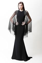 Beaded Crystal Crystals Applique Lace Chiffon/Taffeta/Tulle  Dress