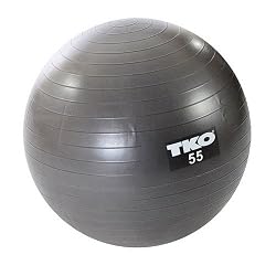 TKO 122FBP-GR-55 55 cm. Fitness Ball with Pump, Gray