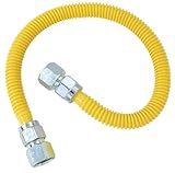 Plumb Shop Brasscraft CSSC22-36P 3/4-Inch FIP x 36-Inch Safety+Plus Advantage Coated Stainless Steel