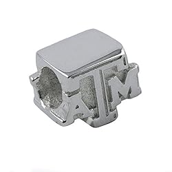 NCAA Texas A&M Aggies Sterling Silver Logo Charm Bead