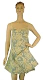 Blue Yellow Roses French Elegant Floral Design Camisole Style Sleeveless Sleepdress night dress nightgown ~ 3 sizes