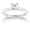 10k White Gold Princess Cut Solitaire Diamond Engagement Ring (1/3 ct, J-K Color, I2-I3 Clarity), Size 5