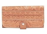 American West Western Cowgirl Wallet Tooled Leather Many Colors and Styles