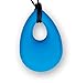 Stimtastic Chewable Silicone Droplet Pendant Necklace Nontoxic BPA and Phthalate Free, Aqua