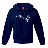 New England Patriots Womens Navy Pro Grade Full Zip Hooded Sweatshirt