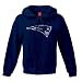 New England Patriots Women's Navy Pro Grade Full Zip Hooded Sweatshirt