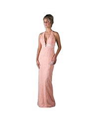Polyester/Rayon Beaded Slit Evening Dress/Prom Dress 