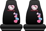2 Front Seat Covers - Hello Kitty