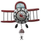 Airplane Jumper Pendulum Clock by Allen Designs