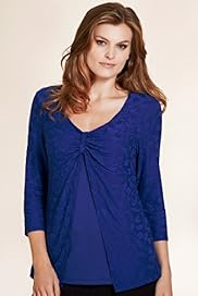 Per Una Floral Jacquard Mock Layer Top