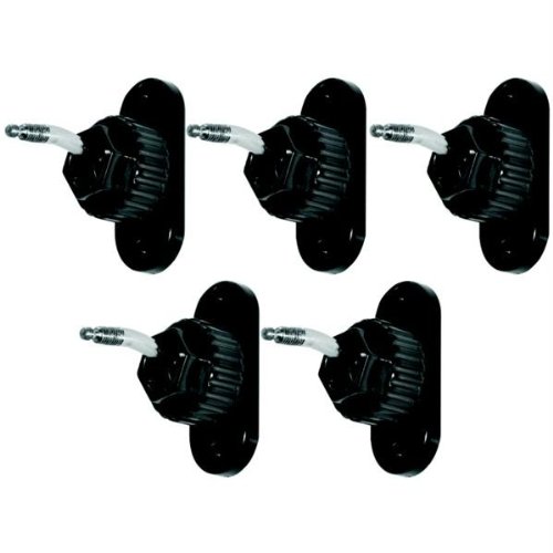 Level Mount ELSPM 5-Surround Sound Speaker Wall/Ceiling Bracket, Black