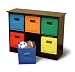 RiverRidge Kids 6 Bin Storage Cabinet, Espresso