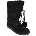Children's Next by Adi Designs Faux Suede Pom Boots - Black