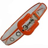 ORANGE JUMBO BUCKLE TRANSLUCENT PLASTIC ONE SIZE BELT