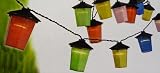 Party - Lichterkette LATERNE mit 20 bunten Lichtern