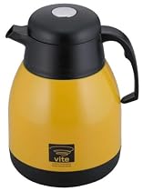 ヴィーテ カラーステンレス卓上ポット 1.2L イエロー VR-3140