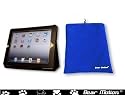 Bear Motion (TM) 100% Genuine Leather Case for iPad2 with built-in Stand - Support auto sleep/awake function (Black)