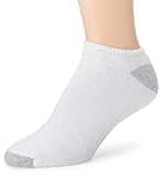 Fruit of the Loom Women's 6-Pack No-Show Socks,White,Size 4-10