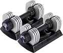 Stamina Versa-Bell II 25-Pound Adjustable Dumbbell Pair