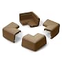 Prince Lionheart Jumbo Corner Guards (Chocolate) by Prince Lionheart