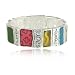 Silver Tone Fruits of the Spirit Inspirational Stretch Bracelet Fashion Jewelry