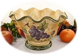 Tuscan Collection Deluxe Hand-Painted Fruit Bowl