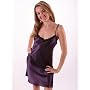 SeXy Purple Satin Chemise Nightgown Lace XS S M L or XL