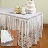 Lace Plastic Table Skirt 29