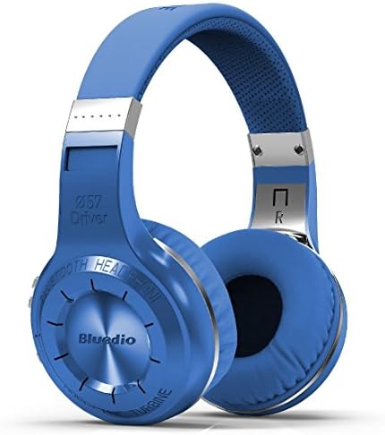Happyliya H+(Turbine) BT4.1 Bluetooth Wireless Stereo Over-ear earphone with microphone (Blue)