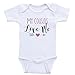 Cousins Baby Clothes My Cousins Love Me Cute One Piece Baby Shirt (3mo-Short Sleeve, Purple Text)