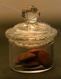 Miniature Glass Cookie Jar with Chocolate Chip Cookies