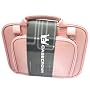 HP Mini 1000 Notebook CaseCrown Double Memory Foam Netbook Case with Shoulder Strap (Pink Faux Alligator Skin)