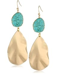 Panacea Leaf Tear Drop Earrings
