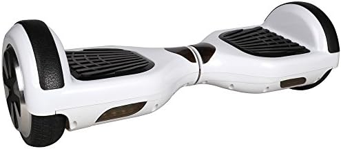 Dual Glider Two Wheel Smart Self Balancing Scooter, Electric Balance Board, Black, Red, Blue, White,gold, Pink, Patterns (White w 6 star wheel)