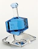 Badash Cobalt Crystal Dreidel On Stand H3