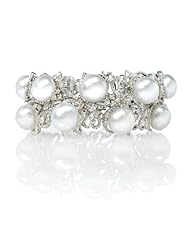 Diamond and South Sea Pearl 18k White Gold Bracelet