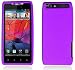 PURPLE Soft Silicone Gel Skin Case Cover For Motorola Droid Razr Maxx XT913