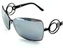 New Escada SES596 SES-596 531K Mirror Black Swarovsky Sunglasses 64-12-130