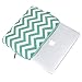 MOSISO Laptop Sleeve Compatible with 12.3 inch Microsoft Surface Pro X/7/6/5/4/3, 11-11.6 inch MacBook Air, Notebook Computer, Canvas Chevron Carrying Case Cover Bag with Small Case, Hot Blue