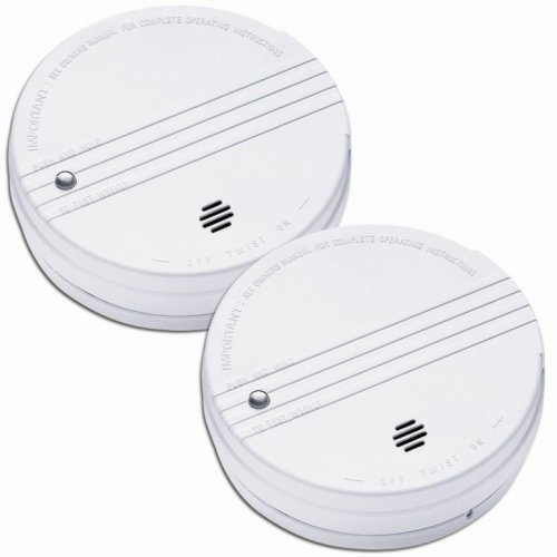 Tools: Kidde Battery Operated Basic Smoke Alarm with Low Battery Indicator, Twin Pack  #0915D