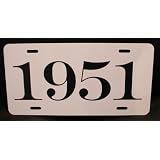 1951 YEAR LICENSE PLATE by Motown Automotive Design