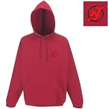 New Jersey Devils NHL Goalie Pullover Hooded Sweatshirt (Dk Red)