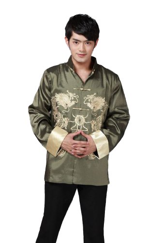 JTC Tai Chi Top Royal Kung Fu Jacket for Men Chinese Shirt Clothing