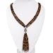Handmade Tiger's Eye Necklace With Silver Pendant