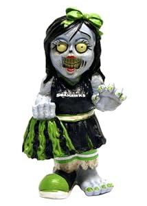 Seattle Seahawks Zombie Cheerleader Figurine