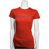 Nebraska Cornhuskers Scarlet Ladies Rhinestone T-shirt