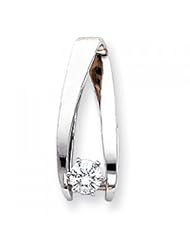 14k White Gold Peg Set Slide Mounting